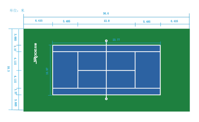 羽毛球场地尺寸平面图5个必备方法让你成为羽毛球场地的王者